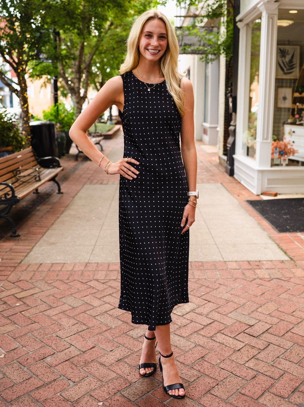 black satin polka dot dress Midi Color:Royal (Blue) Polka Dot GownStraplessBuilt In woven-boxers MANGO - Asymmetrical Dress
