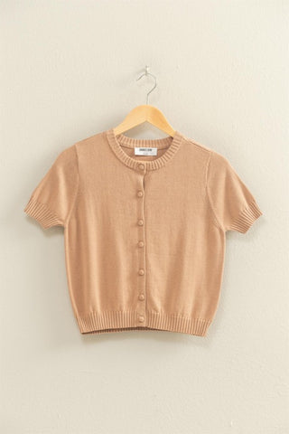 SS button front cardigan