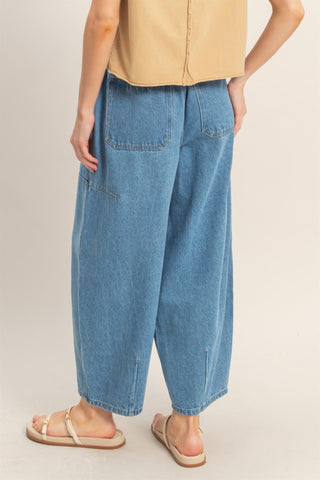 Lt blue wide leg jeans