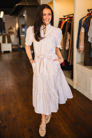 SS striped midi dress