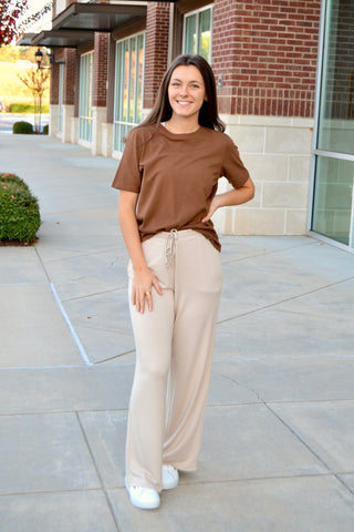 Natural terry lounge pant