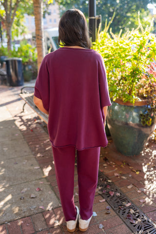Plum vintage SS pullover