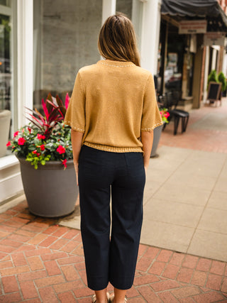 Taupe stitch detail cardigan