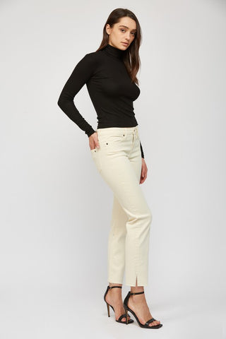 Ivory MR straight leg jeans