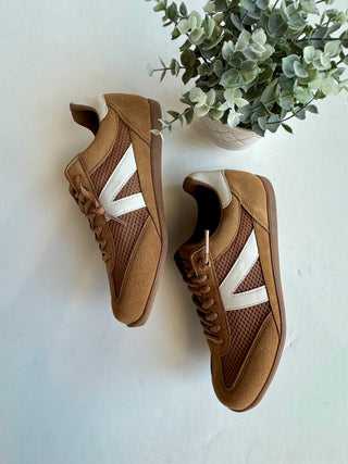 Tan athletic sneaker