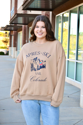 Apres Ski fleece sweatshirt