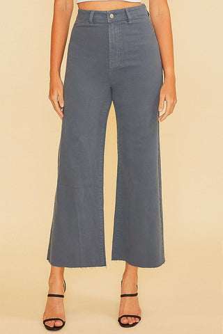 Vintage navy wide leg jeans