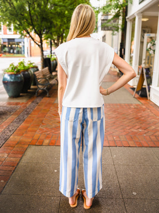 Bold Stripe Wide Leg Pants