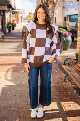 Checkered sweater