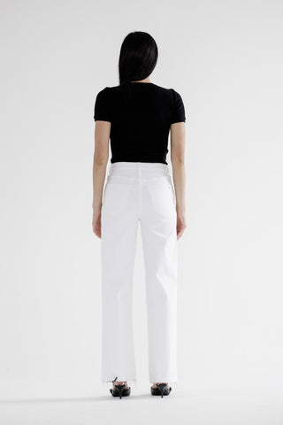 Alabaster HR wide leg jeans