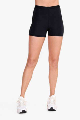 High waisted slip shorts