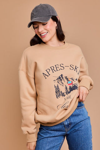 Apres Ski fleece sweatshirt