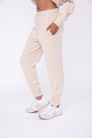 Contrast seam joggers