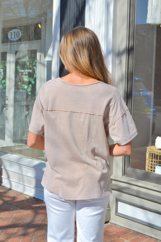 SS V neck tee