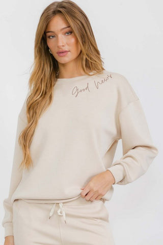 Good News, Jesus Saves pullover