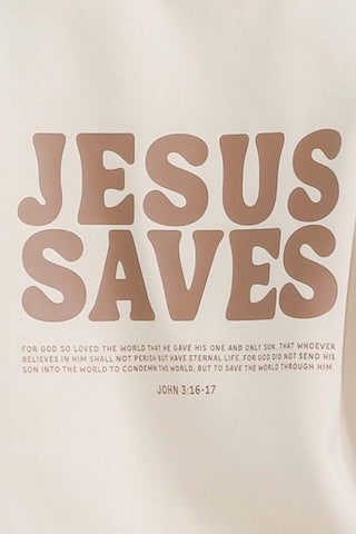 Good News, Jesus Saves pullover