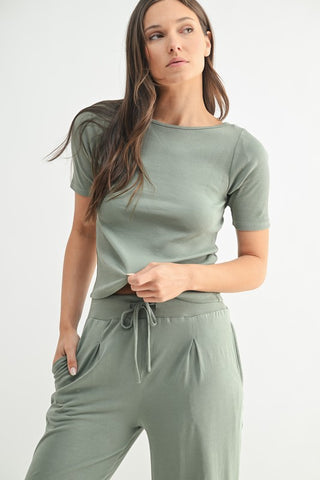 Vintage ease wide leg pants