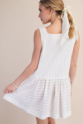 Square neck babydoll dress