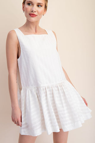 Square neck babydoll dress