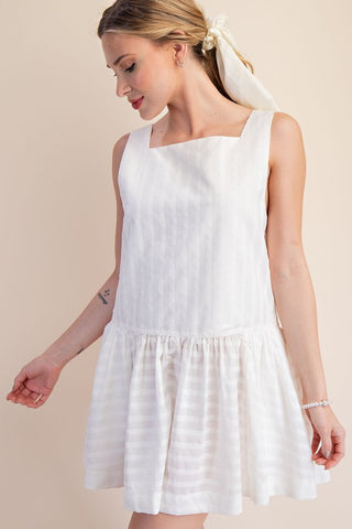 Square neck babydoll dress