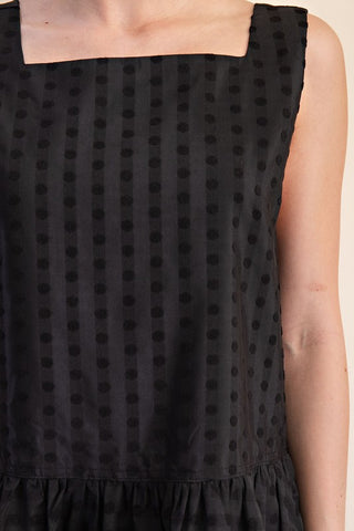 Square neck babydoll dress