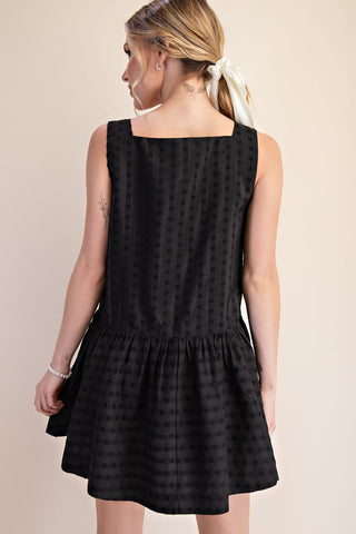 Square neck babydoll dress