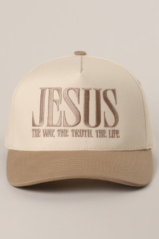 Jesus, the way, the truth and the life trucker hat