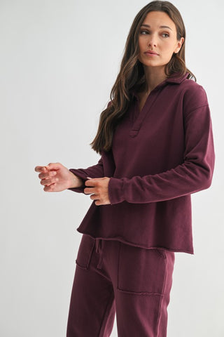 LS henley pullover
