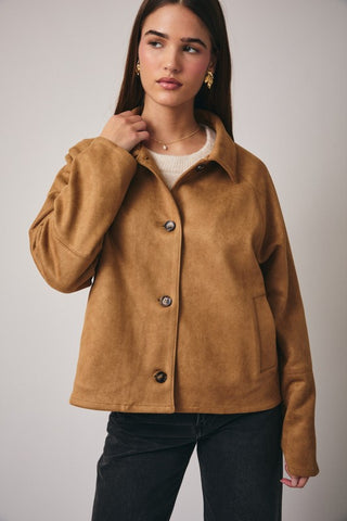 Tan suede jacket