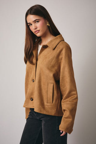 Tan suede jacket