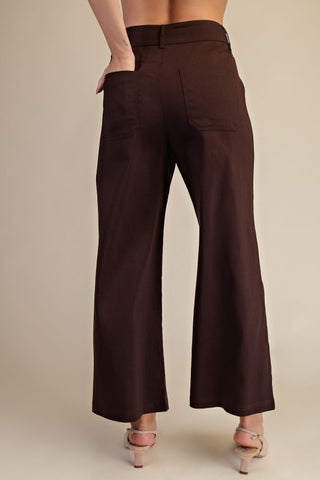 Brown high waist pants