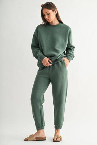Eldergreen fleece billow pants