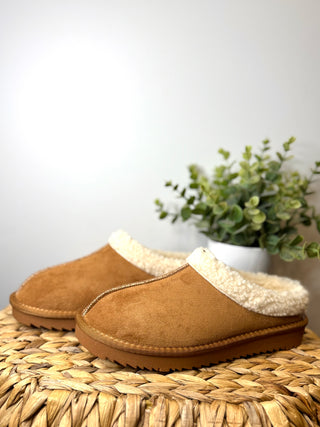 Sherpa lined slip on shoes