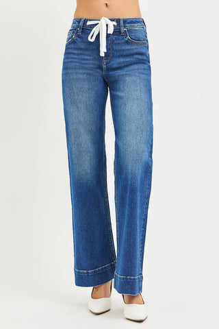 MR drawstring jeans