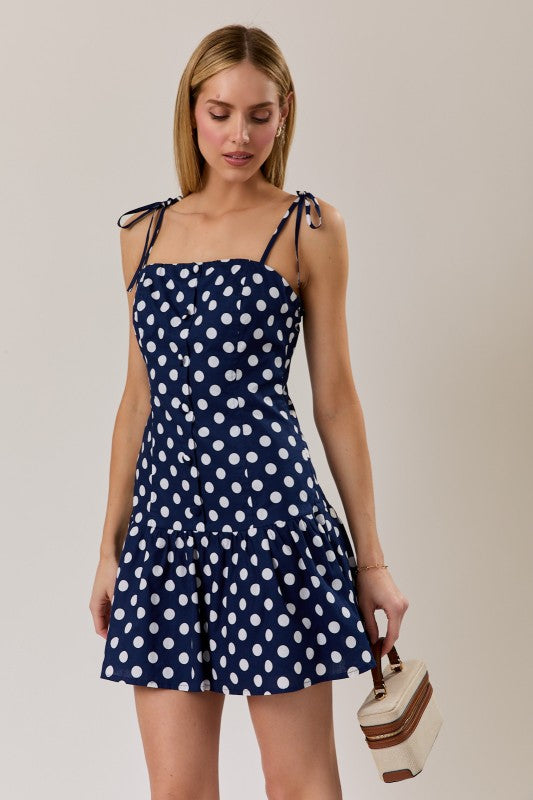 Navy polka dot dress MEDIUM Navy polka dot dress MEDIUM