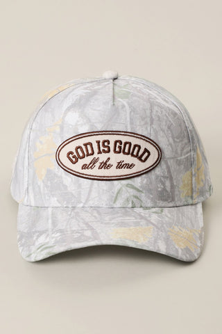 God is Good all the time camo hat
