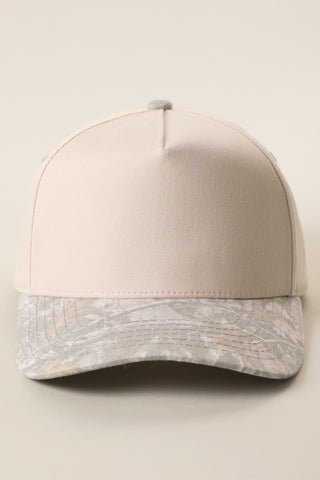 Two tone canvas trucker hat