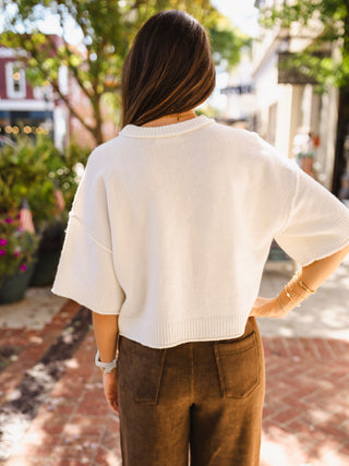 Crew neck SS sweater