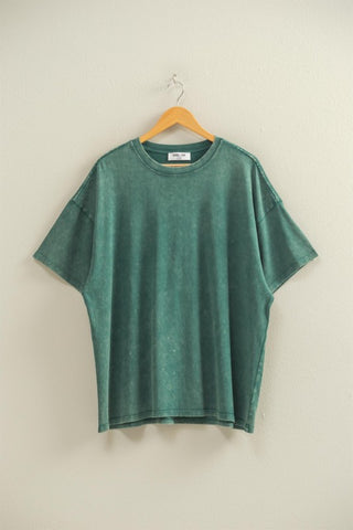 Oversized mineral washed tee