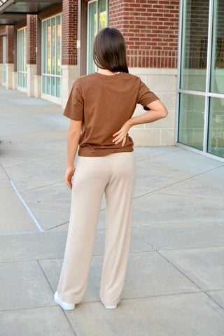 Natural terry lounge pant