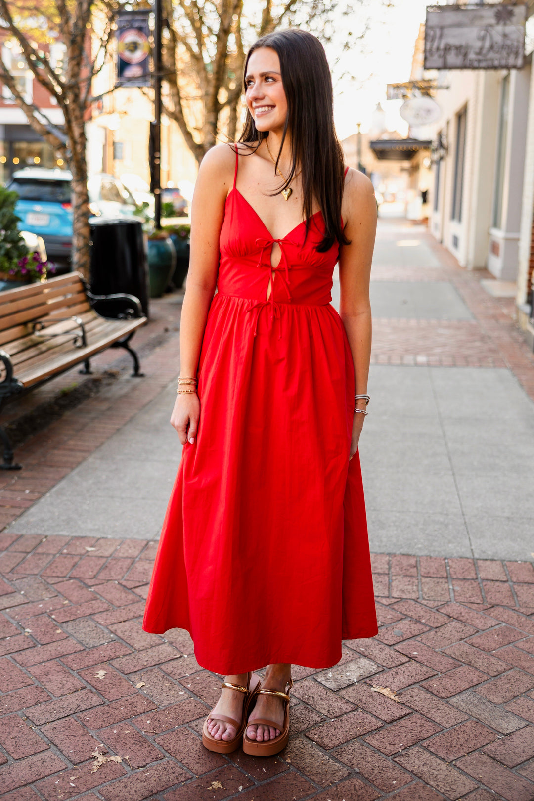 red dress tie straps Red Satin Tie Strap Ruched Mini Dress