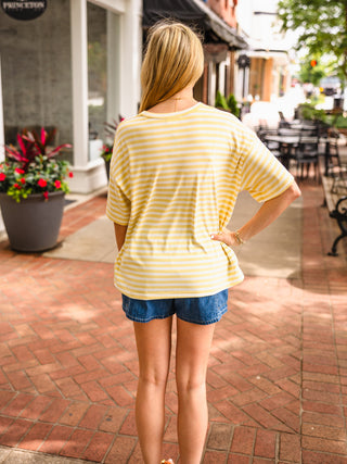 SS oversized stripe top