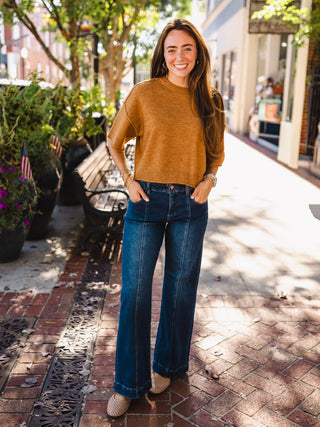 Crew neck SS sweater