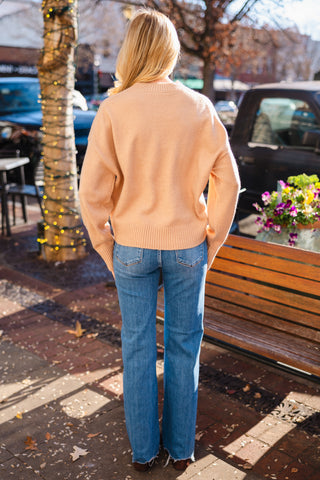 Dark taupe crew neck sweater