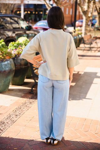 3/4 sleeve pullover