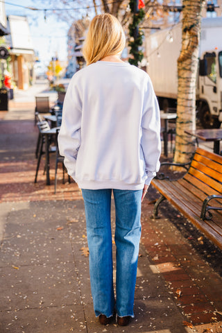 Oversized fleece sweatshirt