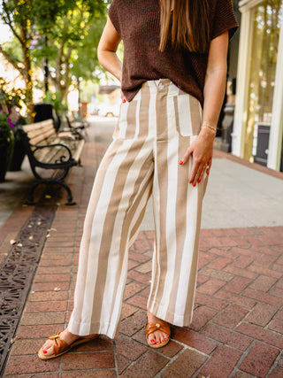 Bold Stripe Wide Leg Pants
