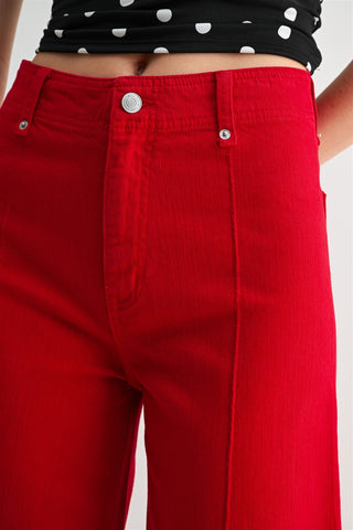 Red HR wide leg jeans