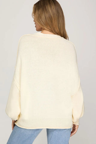 Ls oversized pocket sweater