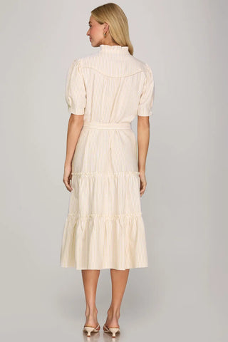 SS striped midi dress